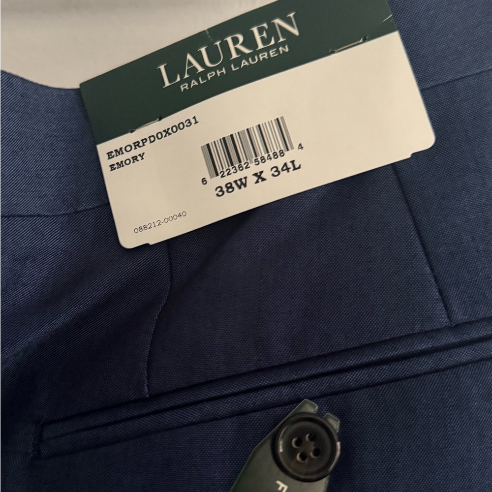 Ralph Lauren Classic Blue Blazer 44 Long with matching separate pants 38wx34long - Picture 5 of 6